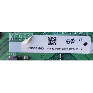 MAIN PARA TV SHARP NUMERO DE PARTE F953FM03 / QPWBXFS53WJN1 / KF953 / DUNTKF353WE03 / MODELO LC-60C8470U	